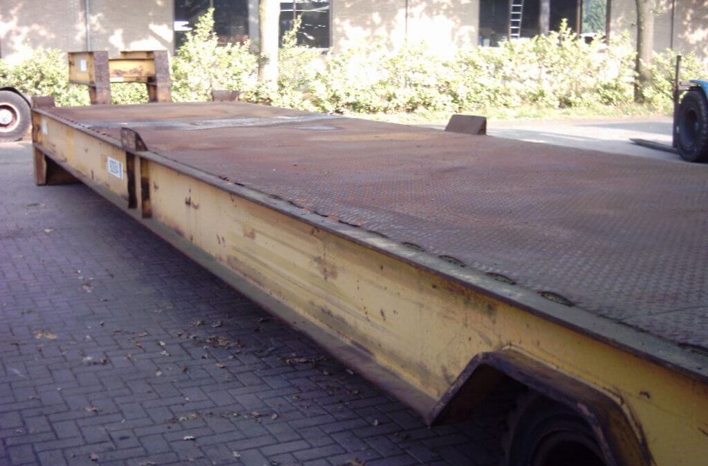 Roltrailer met vaste gooseneck